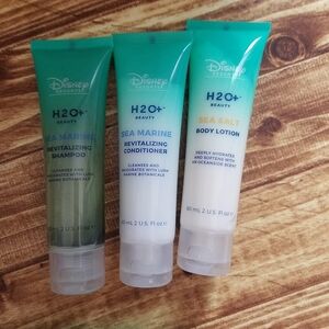 Disney H2O+ Sea Marine & Sea Salt Shampoo Conditoner Lotion Travel Size 2 Fl Oz